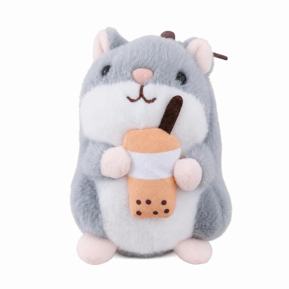 Cute Cartoon Hamster Keychian Pendant Hairry Multicolor Plush Animal Doll 13Cm Stuffed Animals Kawaii Plush Toy All Age