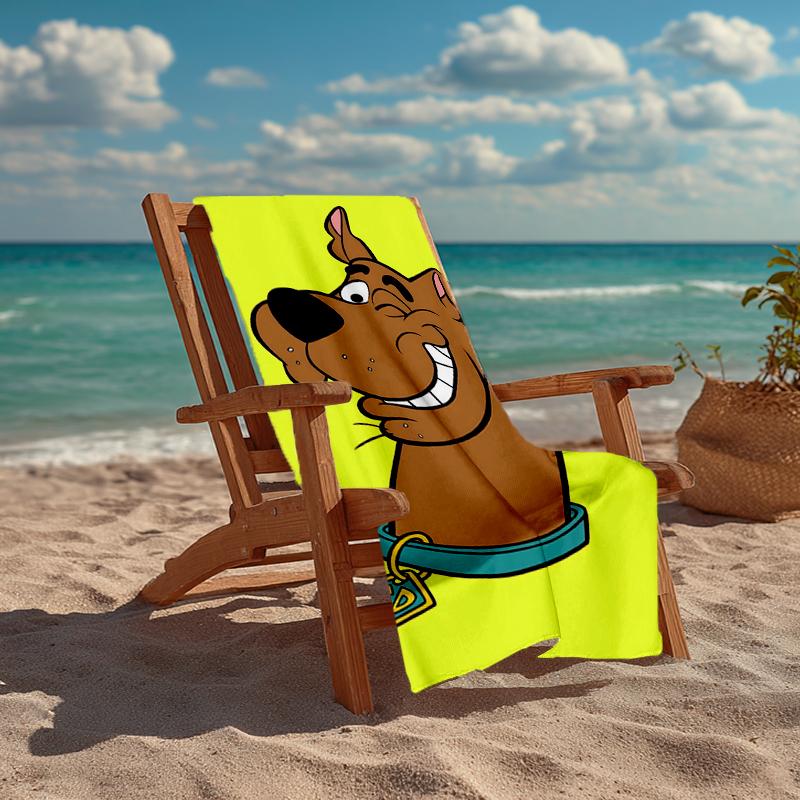 Ultra-Soft Beach Towel with Scooby-Doo Theme,Ideal for Pool - Camping, Diving - Perfect Travel Essential, Vibrant Beach Towel.