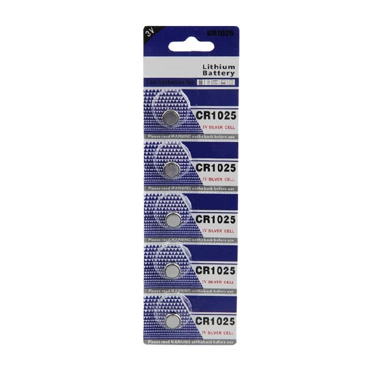 Temperature Resistant Button Batteries CR1025 3V Lithium Battery for Watches