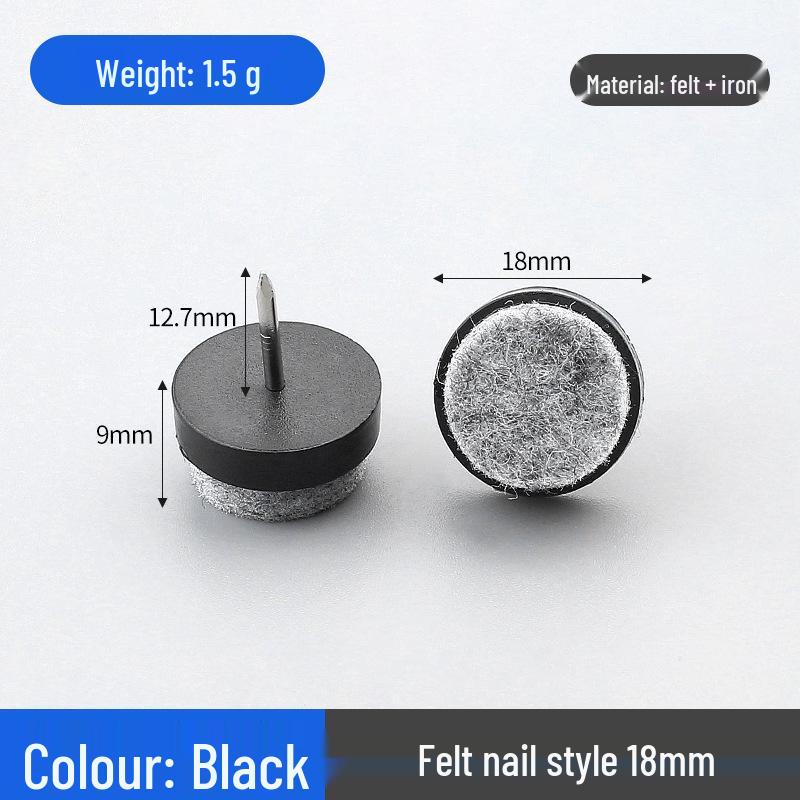 Yingya Anti-Slip Felt Leveling Feet for Furniture: White/Brown Pads for Cabinets, Tables, Chairs, Sofas