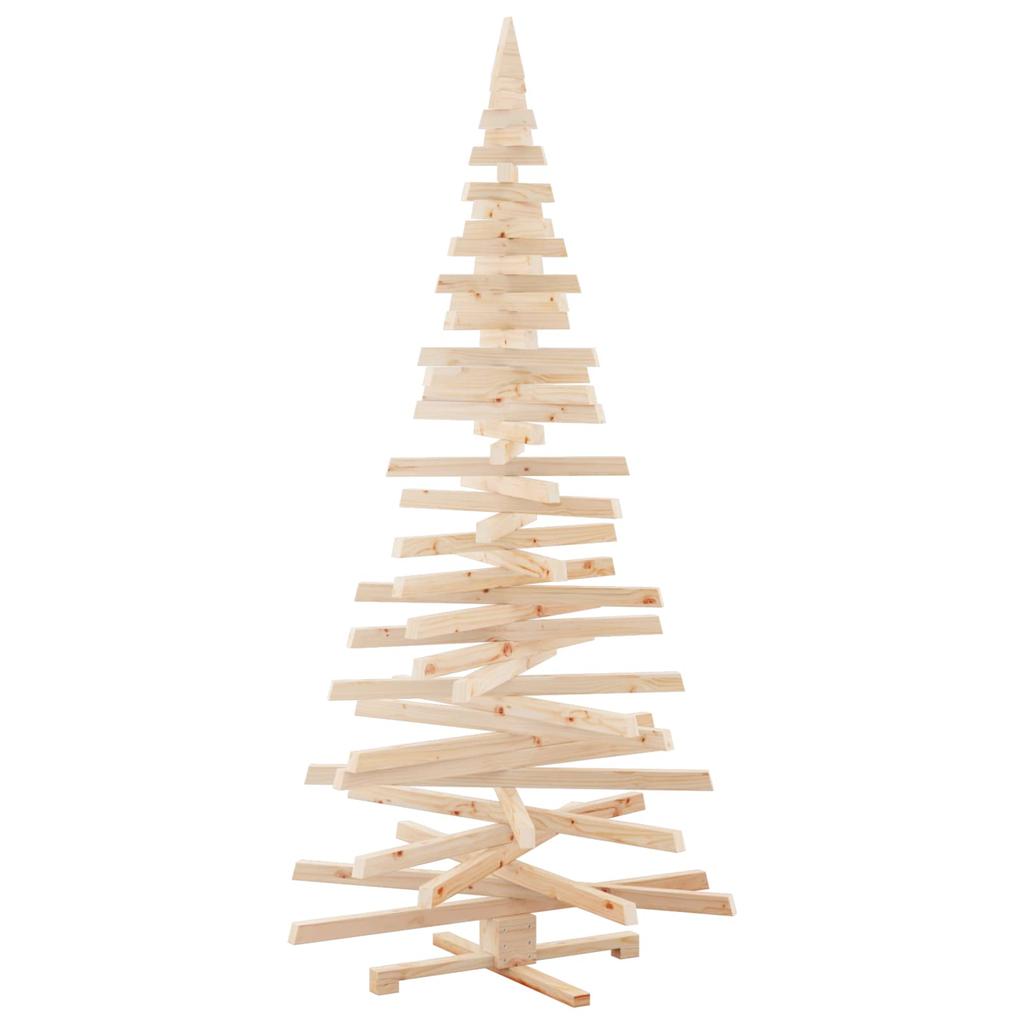 Christmas Trees with Stand Natural 210 cm Solid Wood Pine