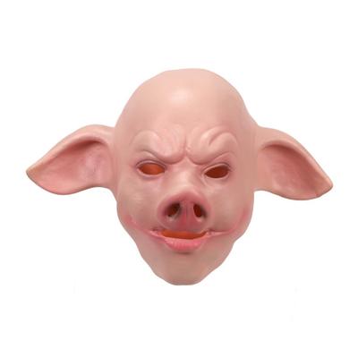 Halloween Horror Schweinskopfmaske Realistische Böse Gesichtsmaske Rollenspiel Gruselige Schweinskopf Kostümparty Cosplay Requisiten