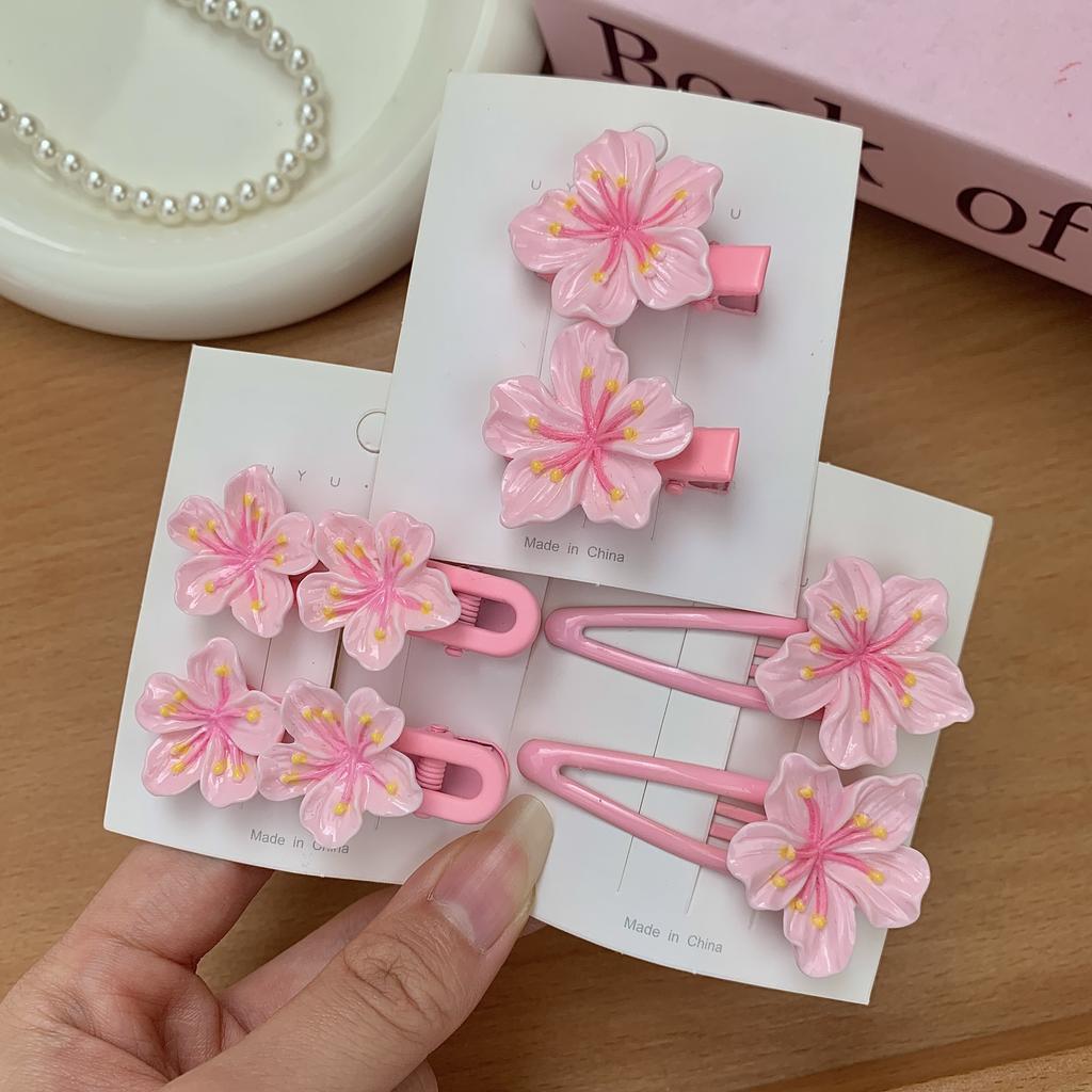 Damen Rosa Kirschblüten Haarspange mit Welliger Kante, Haarkranz, Haarband, Haarnadel die das Haar nicht beschädigt