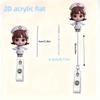 Nurse Badge Reel. Cute Cartoon Design, Durable Acrylic for Medical Staff & Students.
