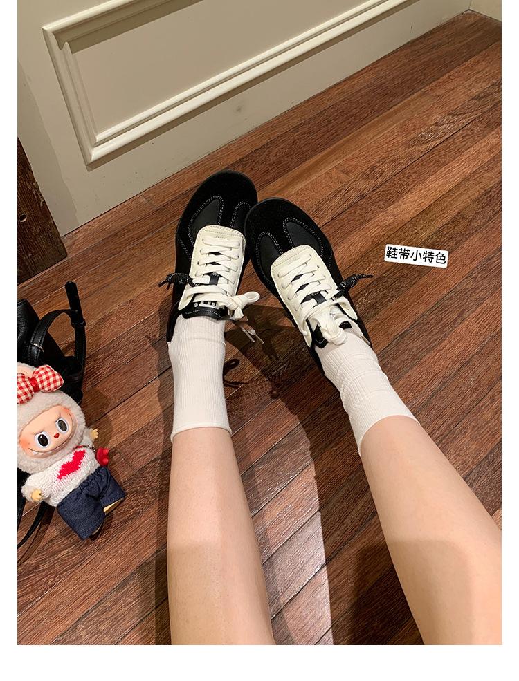 

New American leather German training shoes inner height increase, light and comfortable 2025 leather surface sports and leisure women s shoes Forrest 40 чёрный