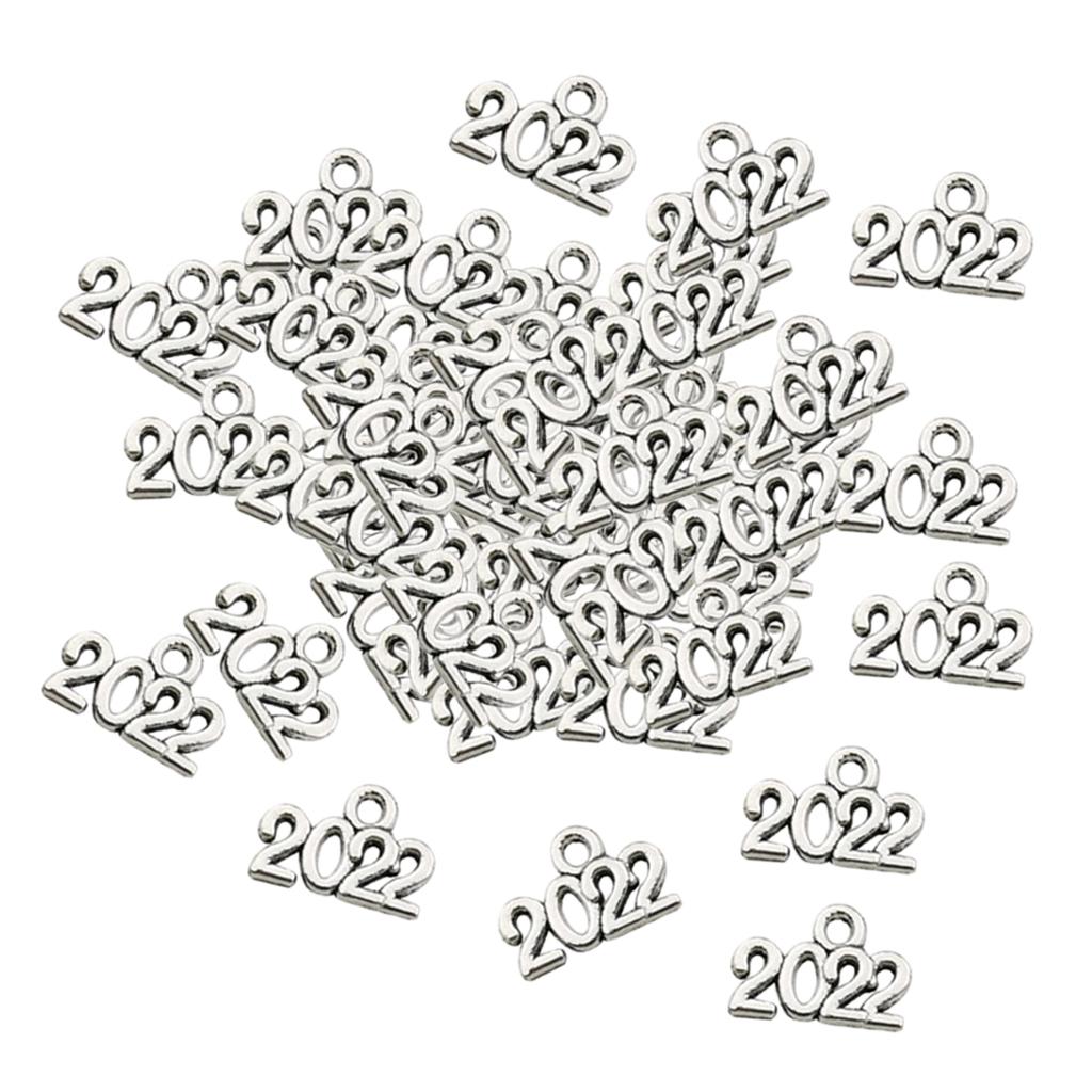 

100 шт., подвески с цифрами, подвески, ювелирные изделия, поделки своими руками 2022