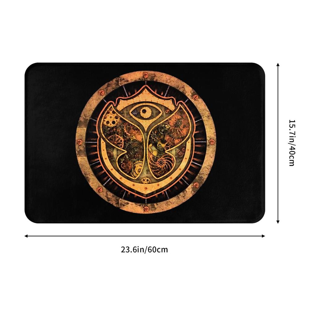 Tappetino Ingresso Tomorrowland Antiscivolo Esterno Impermeabile Tappetino per Porta Festival Danza Musica Belga Tappeto per Pavimento Bagno Ingresso