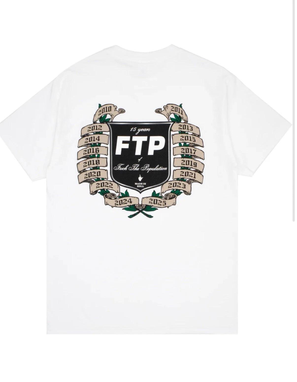 

FTP 15 Year Anniversary Graphic Logo Tee T-Shirt Mens White Size Large L