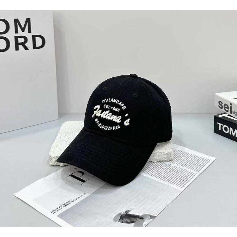 High quality letter embroidery hardtop baseball hat for men and women couples cap four seasons sunshade sunscreen cap