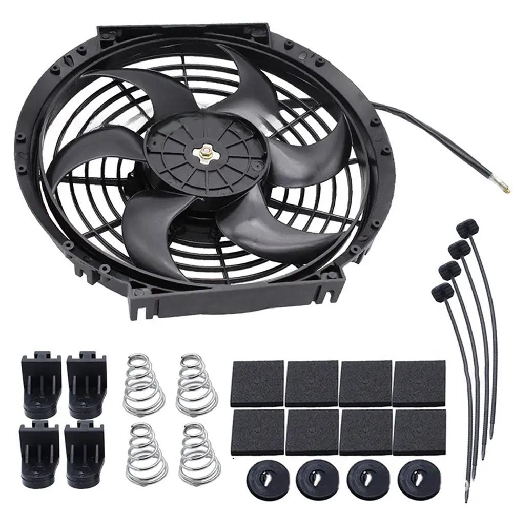 Automotive Cooling 80W 10-Inch Fan Automotive Applications Flexible Mounting Options Heat Dissipation Low Power Consumption