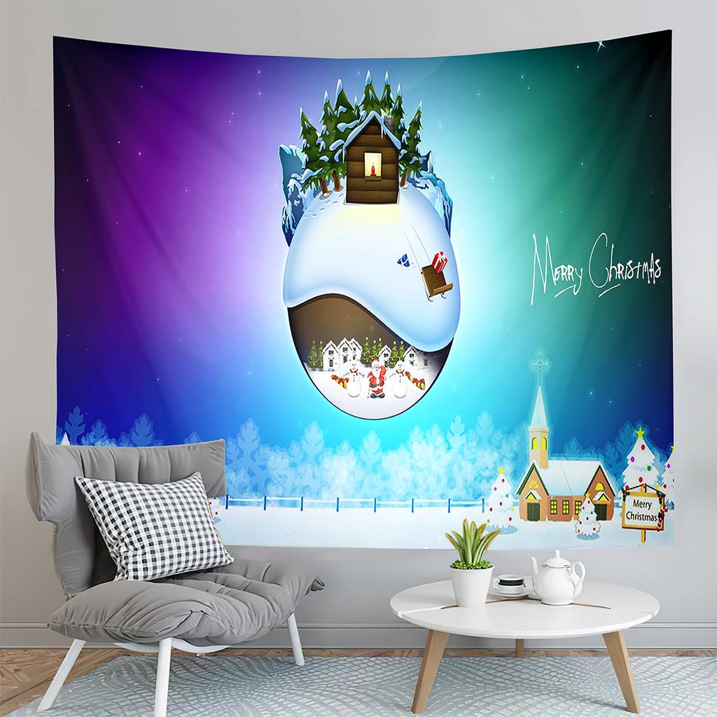 Christmas Tree Tapestry with Lights,Holiday Party Tapestry Wall Hanging Tapestries Gifts for Xmas Decor,Birthday and Room Decor