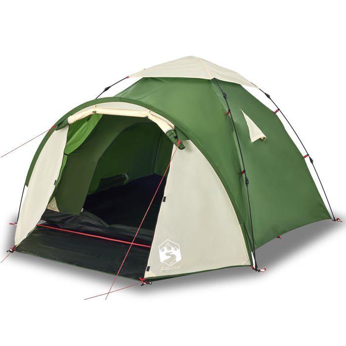 VidaXL 3-Person Dome Camping Tent Green Quick Release, Tent, Camping Shelter, Garden Shelter, Garden Tent, 4004226