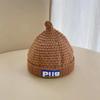 Cappello ciuccio Cappello in lana lavorato a maglia per bambini Ragazzi e ragazze Autunno e inverno Caldo ispessito Pullover per neonati Cappello a buccia di melone Tendenza