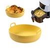 Silicone Air Fryers Oven Baking Tray Pizza Fried Chicken Airfryer Silicone Basket Reusable Round Square Airfryer Pan Liner Acces