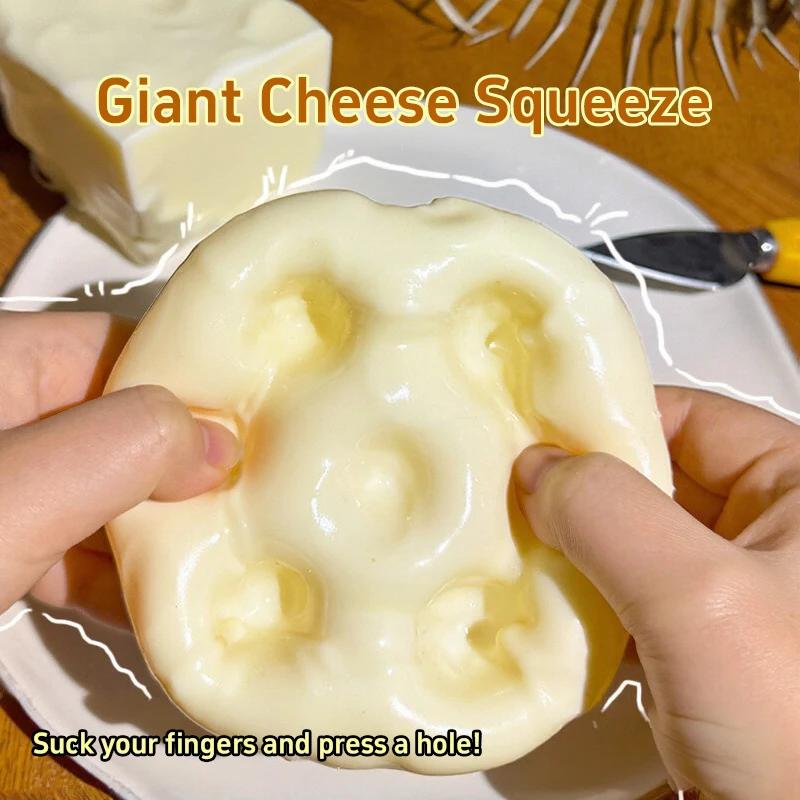 Tpr Käse-Zange Quetsch-Kokosöl Handgemachte Kugel Kunststoff Non-Rebound Zange Stressabbau Squishy Partygeschenke