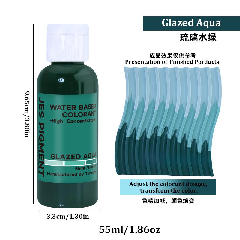 55ml Hochkonzentrierter Wasserbasierter Farbstoff Gips Harz Färbefarben OEM Farbpaste Harzpigment Formen
