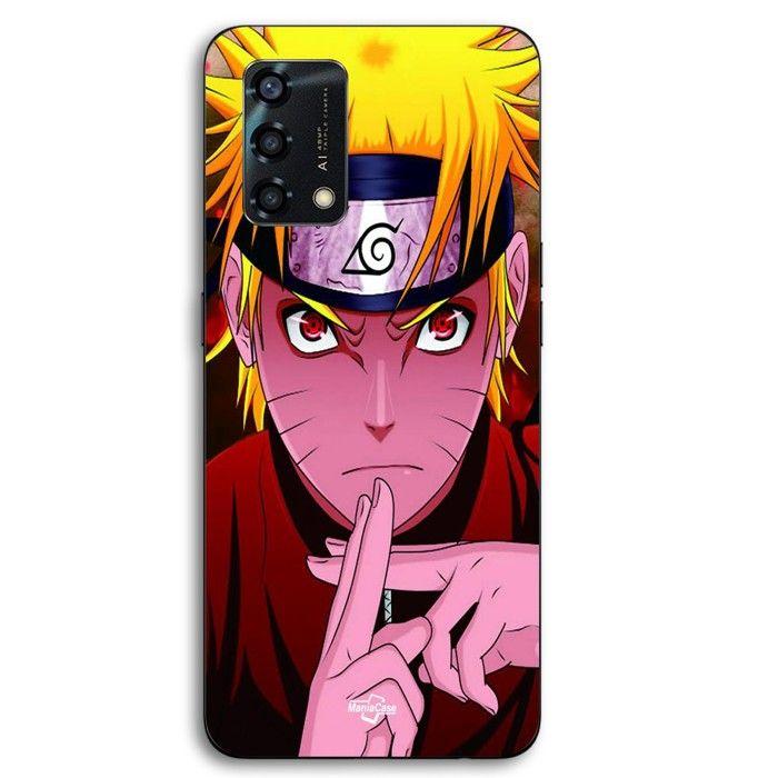 Coque pour téléphone - MANIACASE - Oppo A95 - Naruto main croisée - Silicone TPU - Noir