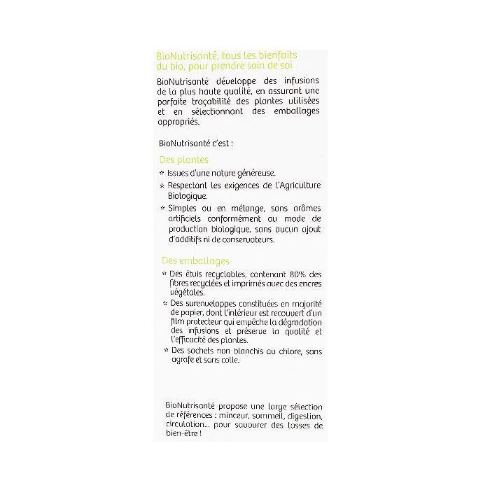 Vitavea - BioNutrisanté - Infusion Sauge - Respiratoire - 20 Sachets