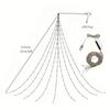 Pentagram LED Light String 2M Tree Tops Lights Decorative Lamp Christmas Light String  Garden