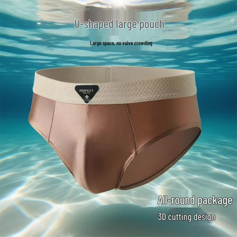 Men's Ice Silk Antibacterial Cooling Briefs