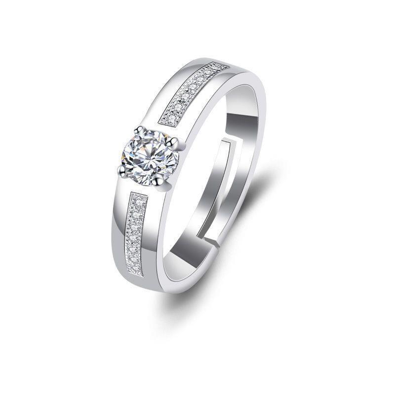 Pánský módní snubní prsten: Stylový, Klasický, Cool Párův Diamantový Prsten