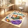 Celebration Party Theme Crystal Velvet Rug Personalized Custom Name Text Soft Floor Mat Home Decor