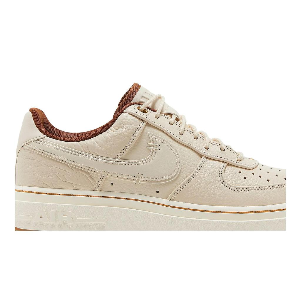 Nike Air Force 1 Luxe 'Pecan' (Unisex) Pearl White / Pecan / Gum Yellow / Pale Ivory Skate Shoes DB4109 200