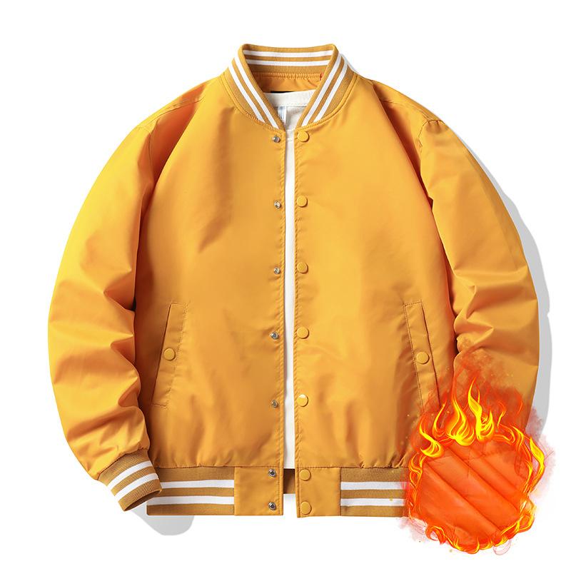 Farbeingesetzte Baseball-Uniform Herren Frühling und Herbst Bomberjacke Herren und Damen Gleicher Stil Paarkleidung Ins Trendige Arbeitsjacke