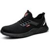 Fashion Labor Protection Shoes Anti Impact Anti Puncture Steel Toe Breathable Anti Odor Safety Shoes Summer Construction Site Work D173