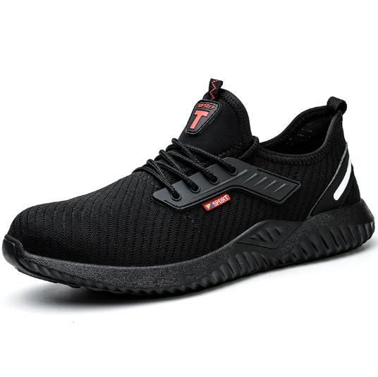 Fashion Labor Protection Shoes Anti Impact Anti Puncture Steel Toe Breathable Anti Odor Safety Shoes Summer Construction Site Work D173