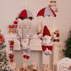 Faceless Parachuting Santa Claus Christmas Window Decorations