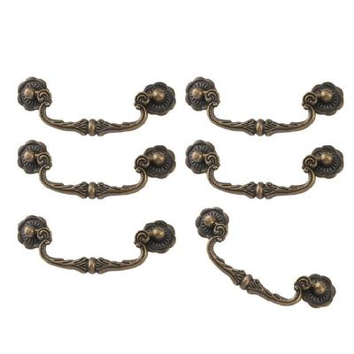 Bronze Furniture Handles Traditional Designs Comfortable & Strong Cabinet Pull Suiable for Drawers 86mm Hole Center