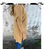 European & American 2026 Spring/Autumn Solid V-neck Knit Loose Women's Top