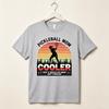 Pickleball Mom Cooler TShirt Vintage Sunset Sport Graphic Tee Casual Short Sleeve Shirt for Unisex Gift Streetwear Player Lover