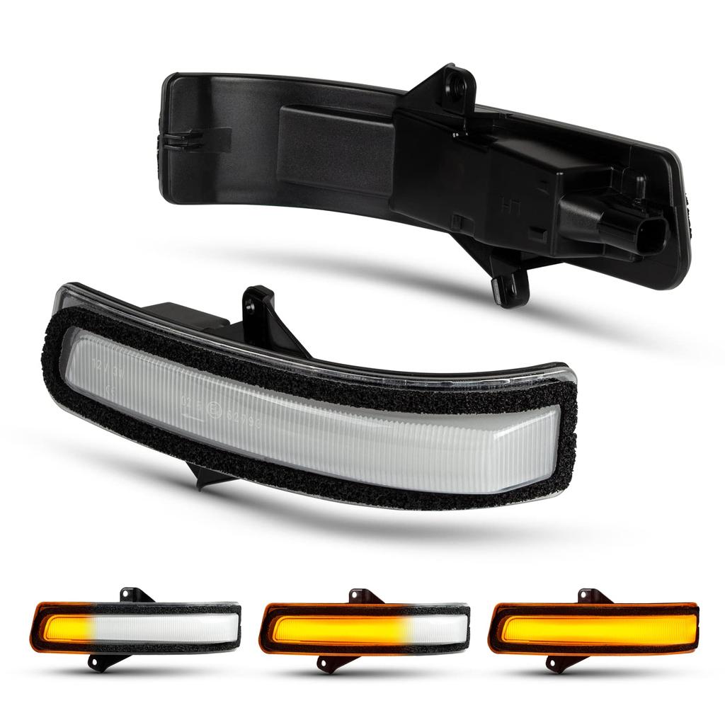 POPMOTORZ New Jimny JB64W JB74W LED Door Mirror Sequential Turn Signal Lamp, Clear Lens,
