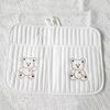 Baby Storage Bag Carts Storage Bag Diaper Breast Bottle Toy Crib Hanging Bags Multi-Function Portable Strap Pattern Storage Bag