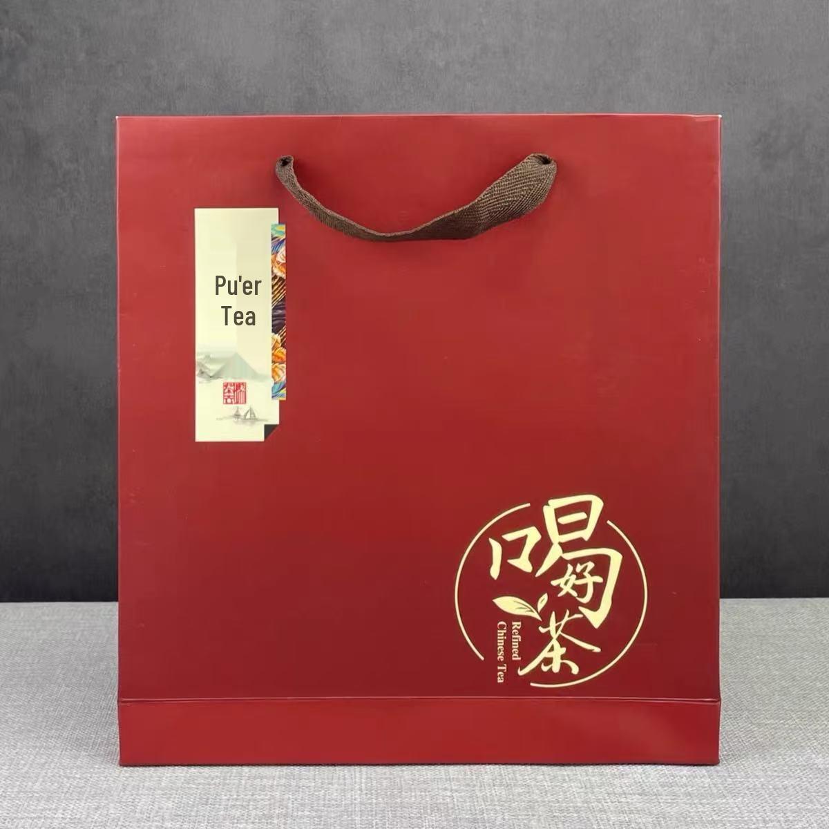 Подарочный пакет из крафт-бумаги для чайных пирожных