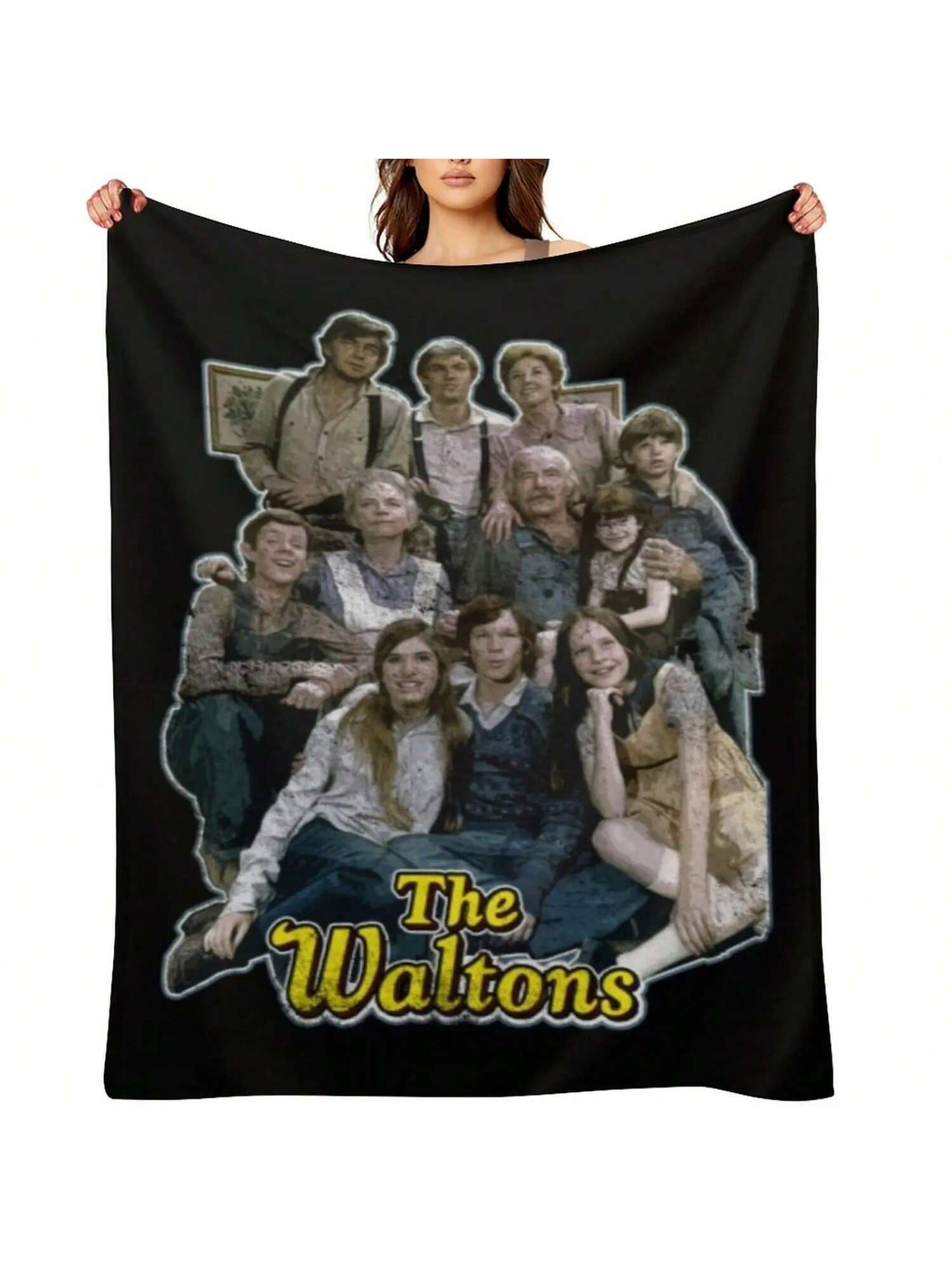 The Waltons T-ShirtThe Waltons, Distressed Throw Blanket Camping Bed Fashionable Valentine Gift Ideas Hair Blankets S разноцветный