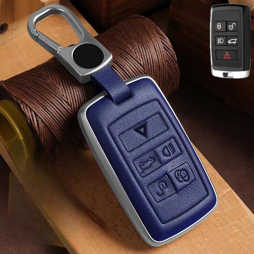 A+ Zinc Alloy Leather Car Key Case Cover For Land Rover Evoque Range Rover Sport