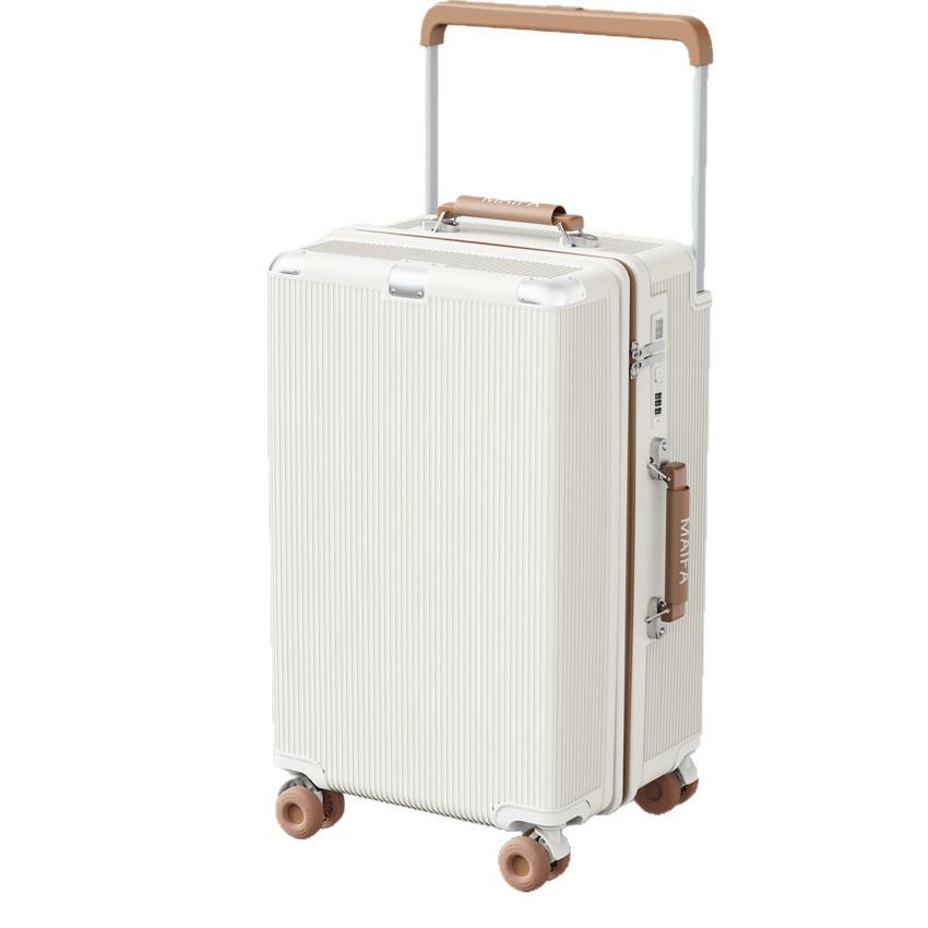 2026 Inch Shockproof Wide Pull Rod Carry-On Luggage with Silent Wheels