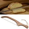 Dřevěná rukojeť Chlebové nože s mašličkou Design mašličky Zoubkovaný kráječ na chleba Dřevěné nože na chleba Domácí chléb