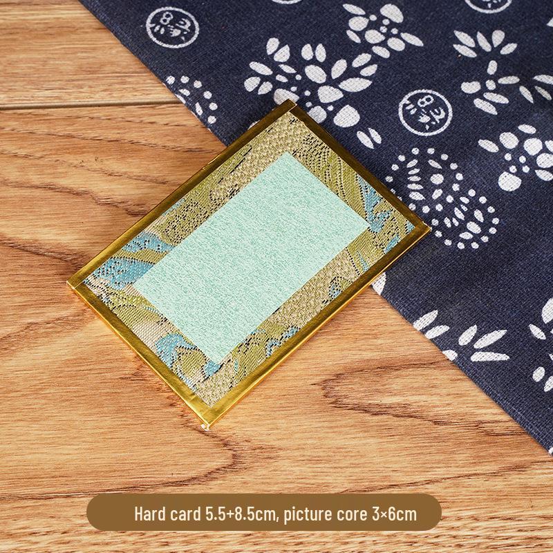 Calligraphy Desk Ornament: Creative Song Brocade Display, Xuan Paper DIY Card, Decorative Cultural Picture Frame Gift