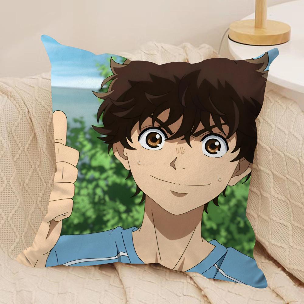 Anime AAoashi Cushion Cover Soft Plush Fabric DoubleSided Printed Sofa Cushion Cover for All Seasons Home Decor Gift