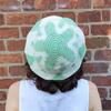 Handmade Summer Sun Hat - Ice Silk Pointed Top with Watermelon Design, Wide Brim, UV Protection for Men and Women
