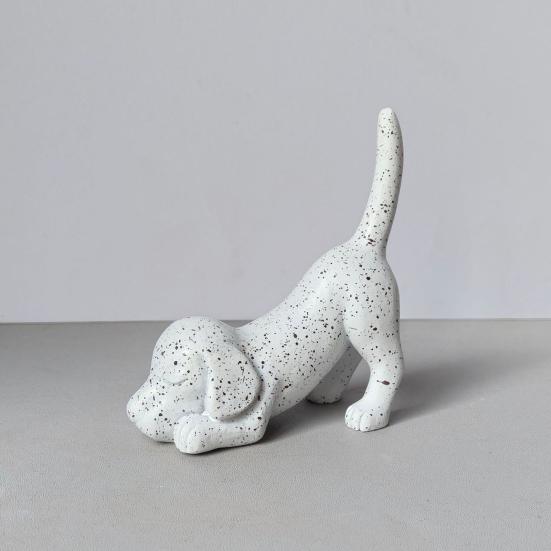 Dog Stretching Ring Holder Cute Dachshund Dog Tail Ring Organizer Resin Puppy Jewelry Holder for Desk Bedroom Decor Gift for Dog Lovers