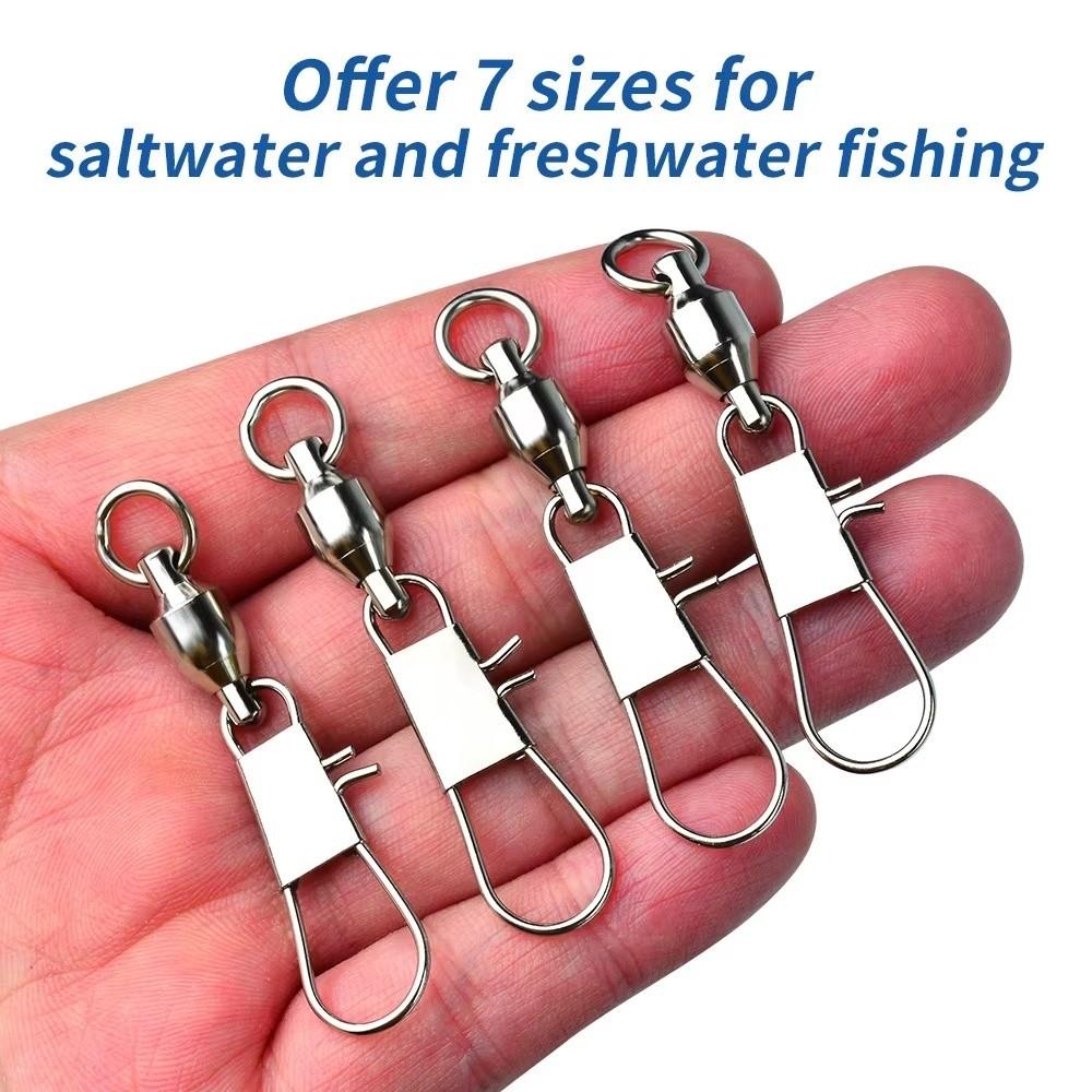 Rolling Swivel Fish Snap Swivels Stainless Steel Fishing Connector  Fishing Lures