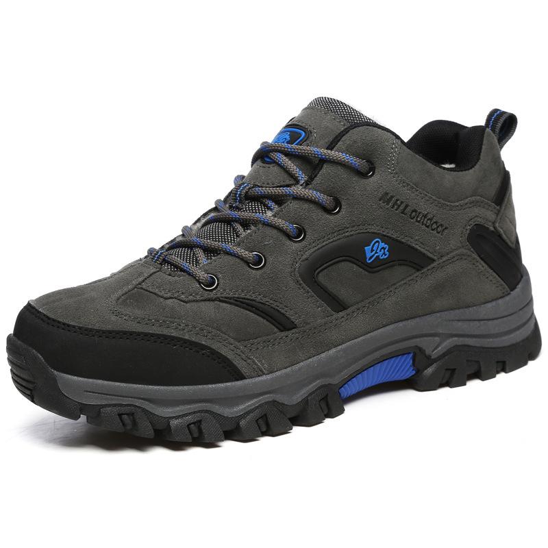 Large Size Velvet Hiking Shoes Men'S And Women'S Winter Outdoor Sports Shoes Warm Cotton Shoes Waterproof Hiking Shoes Spot