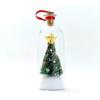 Recordable Christmas Tree In a Bottle Ornament,30-Second Voice Recording Keepsake with Snowy Mini Trees,Glass Holiday Decoration for Mantel