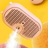 Cat Steamer Brush Pet Grooming Brush With Spray Multifunctional Remover Comb Slicker For Washing Drying Shower Indoor Spa Bath