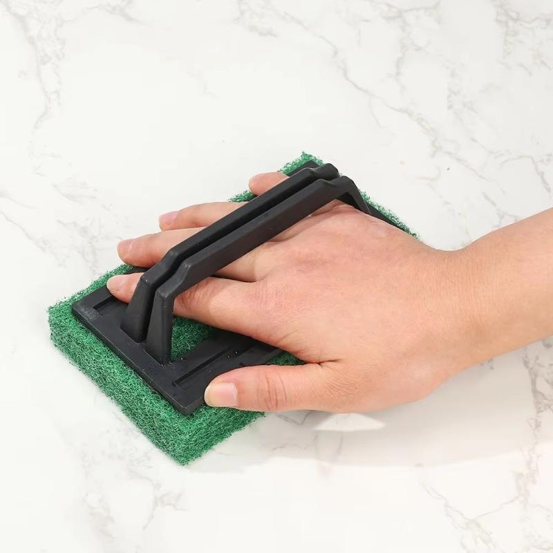 Handliche Scheuerbürsten mit rutschfestem Griff, strapazierfähige Scheuerschwämme für Küche, Bad, Fliesen, Spülbecken, Tiefenreinigung